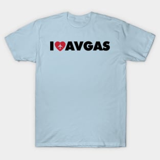 I love avgas with aeroplane T-Shirt